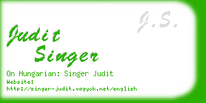 judit singer business card